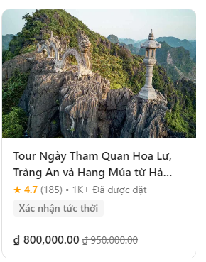 Tour Ngày Tham Quan Hoa Lư, Tràng An và Hang Múa từ Hà Nội